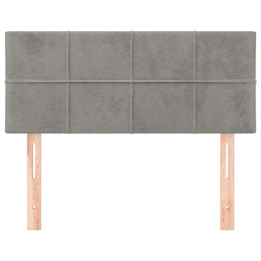 Tête de lit Gris clair 80x5x78/88 cm Velours - 3