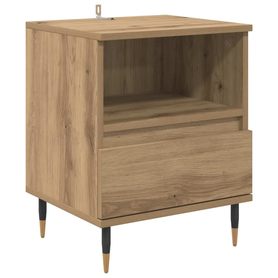 Cabinet de chevet Chêne artisanal 40 x 35 x 50 cm - 2