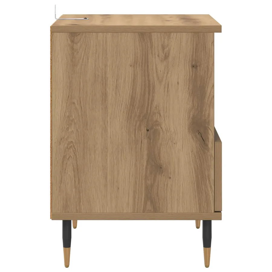 Cabinet de chevet Chêne artisanal 40 x 35 x 50 cm - 7