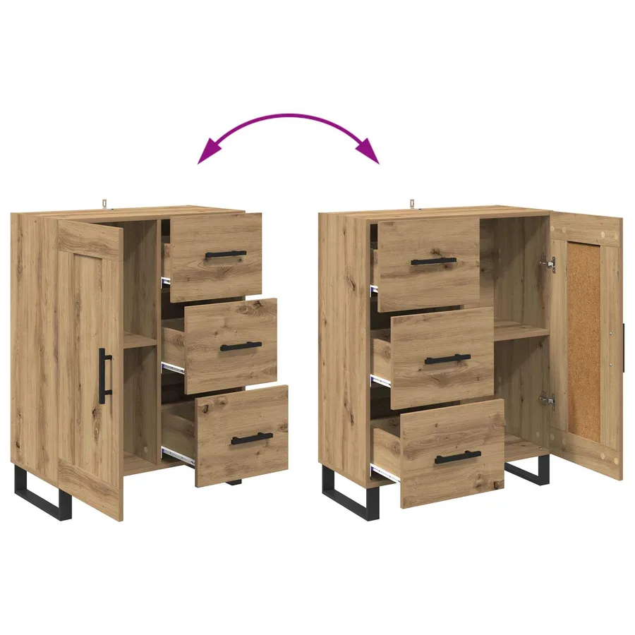 Buffet Chêne artisanal 69,5 x 34 x 90 cm - 8