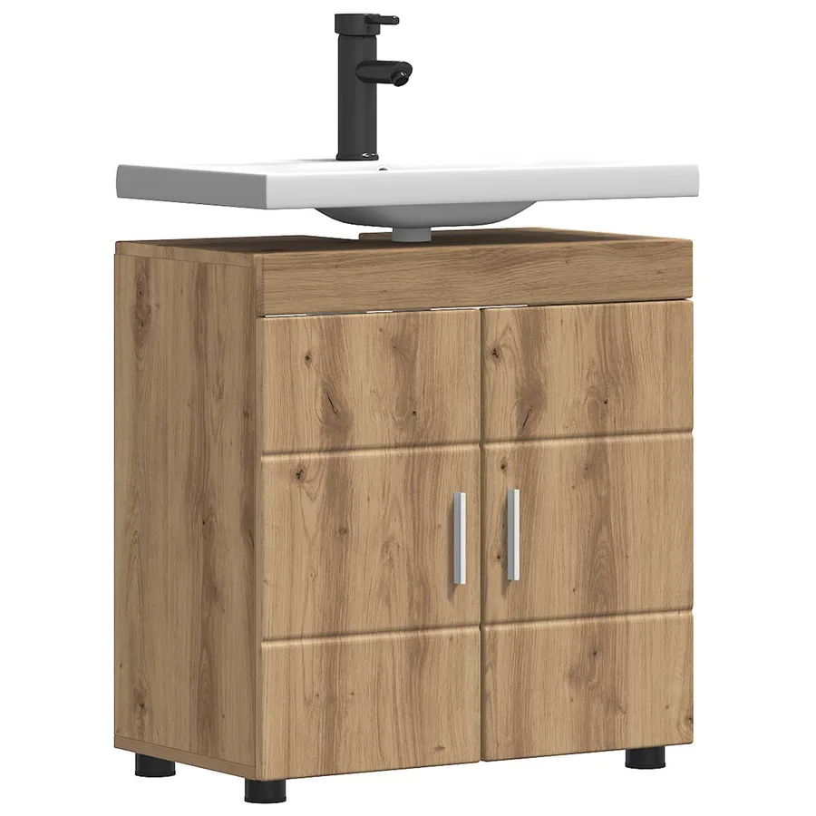 Ensemble d'armoire de salle de bain TULUM Chêne artisanal - 3