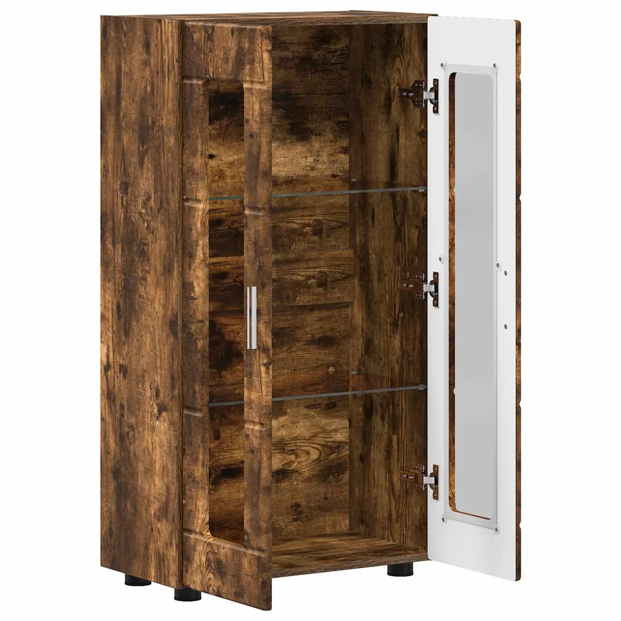 Buffet FLORIN Chêne fumé 55,5 x 29 x 100 cm Bois d'ingénierie - 5