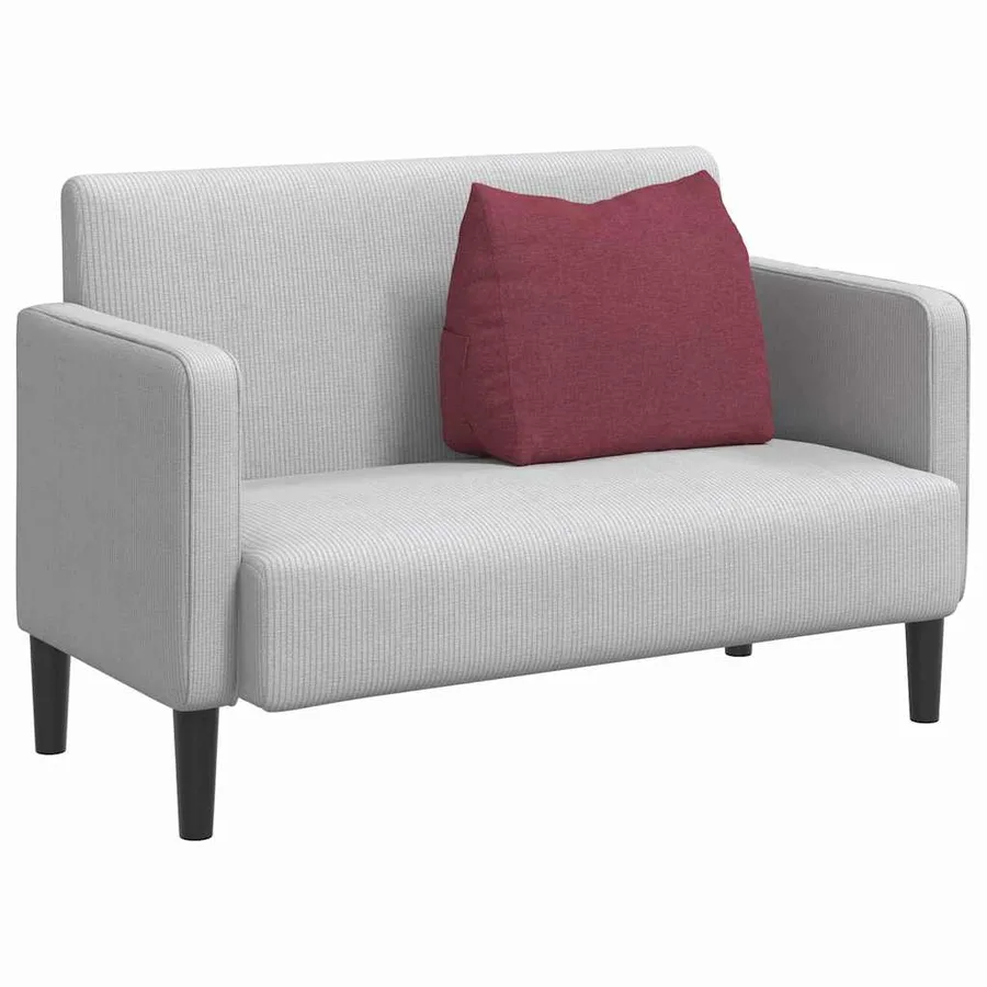 Coussin de Dos Bordeaux 60 x 20 x 50 cm tissu - 3