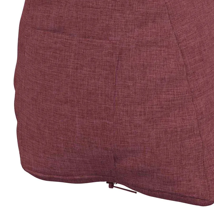 Coussin de Dos Bordeaux 60 x 20 x 50 cm tissu - 9