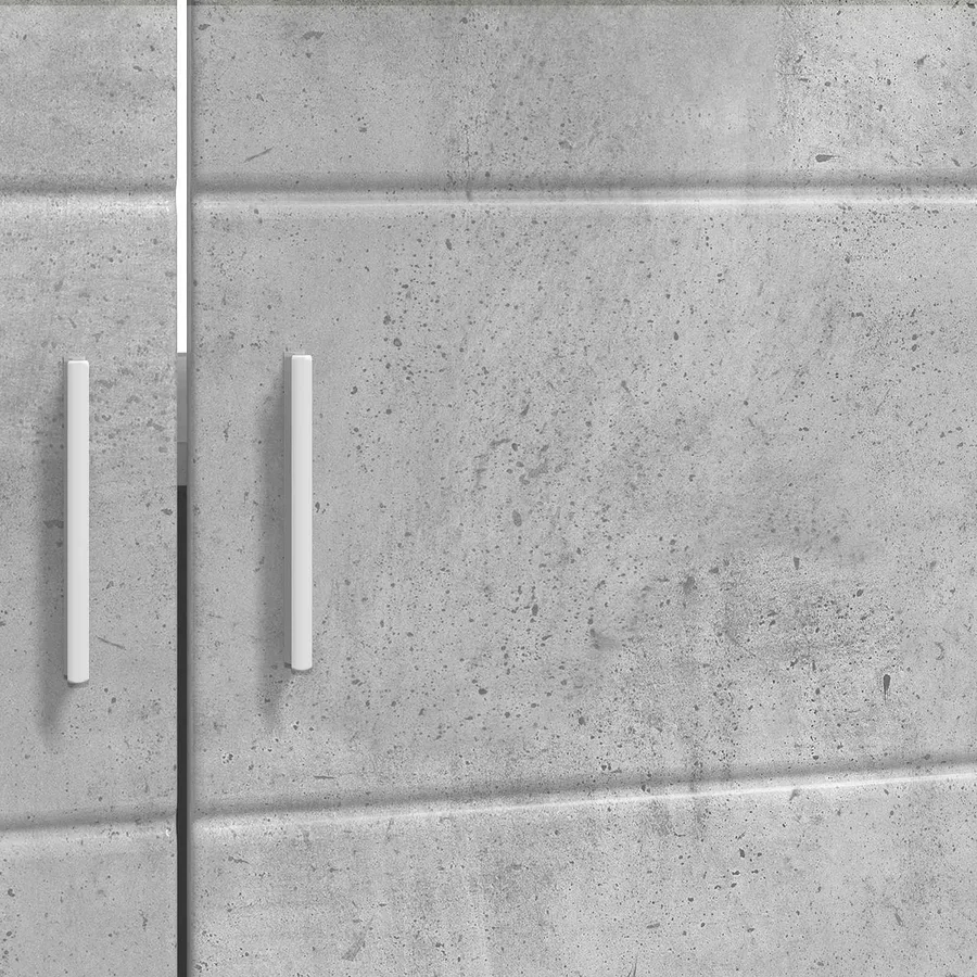Ensemble d'armoire de salle de bain TULUM Gris béton - 10