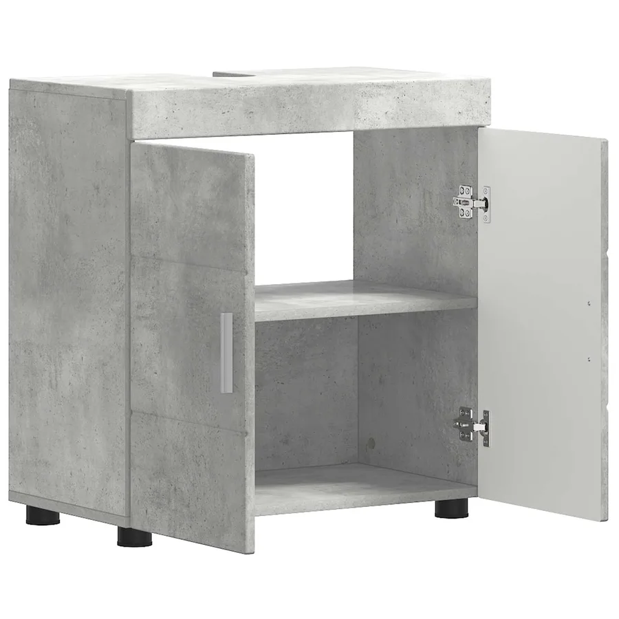 Ensemble d'armoire de salle de bain TULUM Gris béton - 5