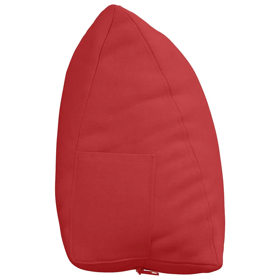 Coussin de Dos Rouge 60 x 20 x 50 cm tissu - 7