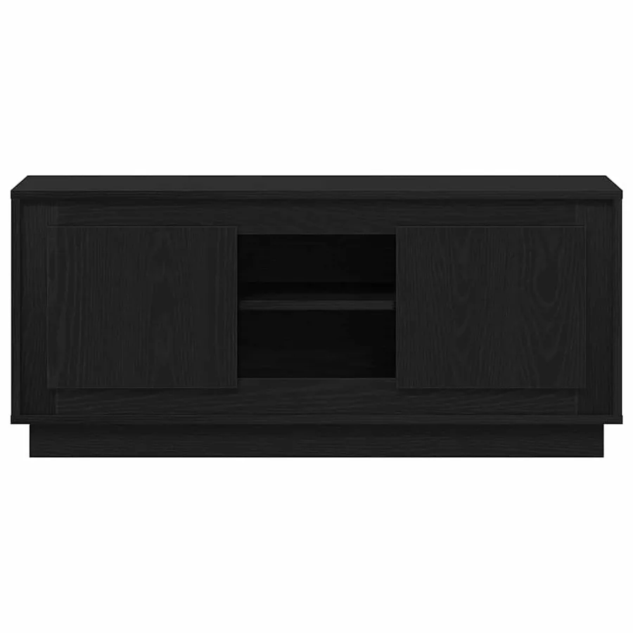 Meuble TV Chêne noir 102 x 35 x 45 cm Bois d'ingénierie - 6