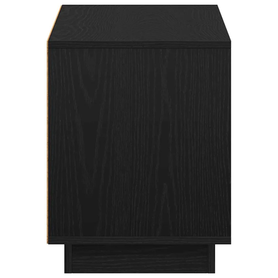 Meuble TV Chêne noir 102 x 35 x 45 cm Bois d'ingénierie - 7