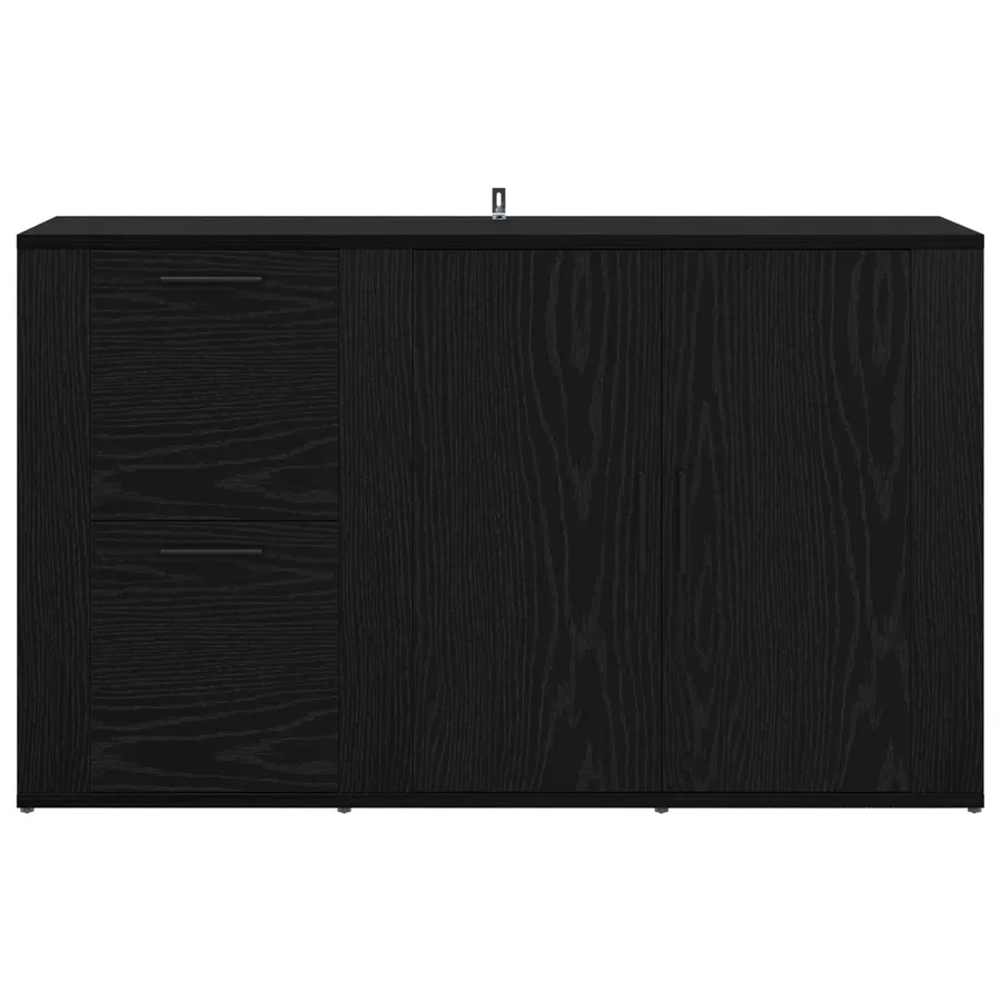 Buffet Chêne noir 100 x 33 x 59,5 cm Bois d'ingénierie - 6