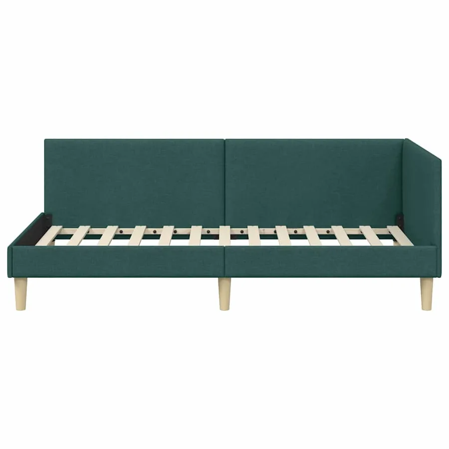 Cadre de lit d'angle Vert foncé 100 cm x 200 cm - 5