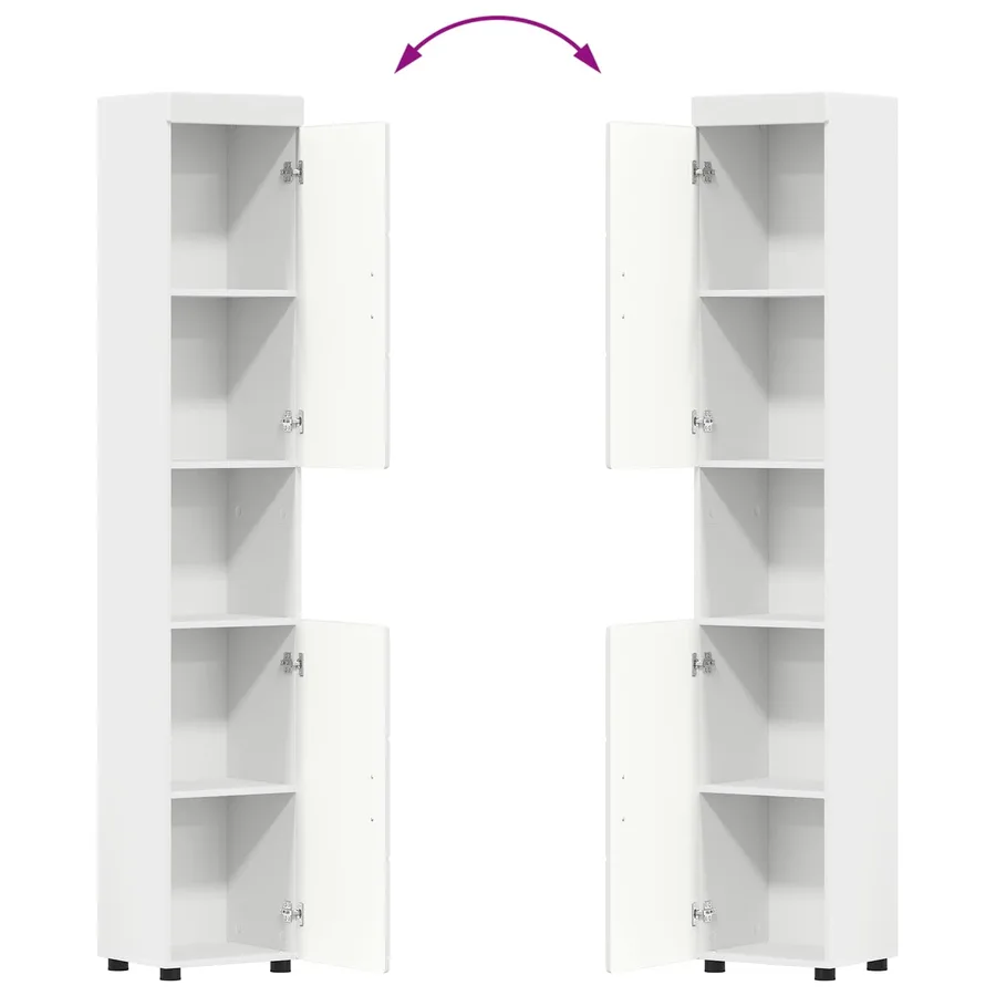 Ensemble d'armoire de salle de bain TULUM Blanc - 13