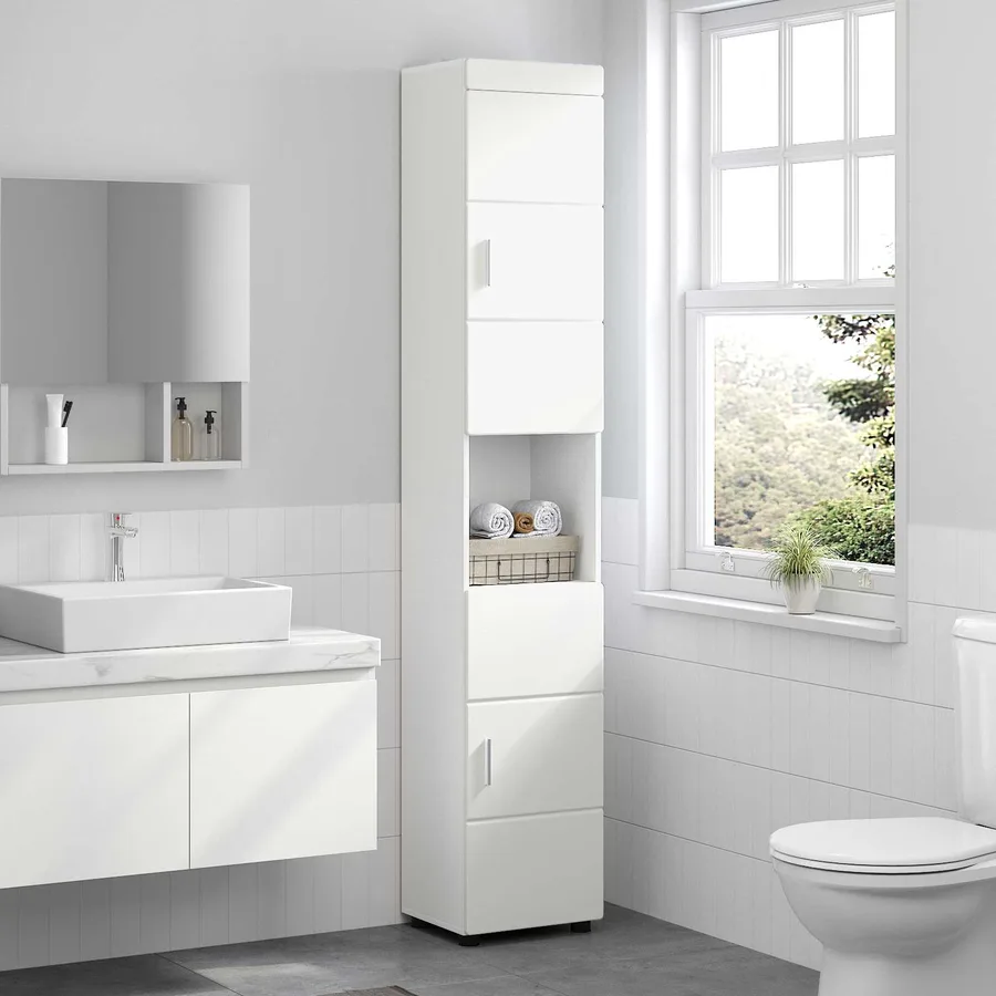 Ensemble d'armoire de salle de bain TULUM Blanc - 4