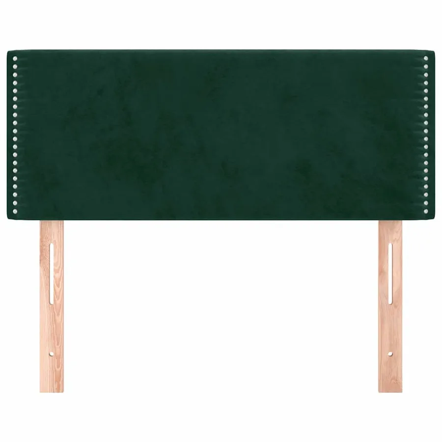 Tête de lit Vert foncé 100x5x78/88 cm Velours - 3