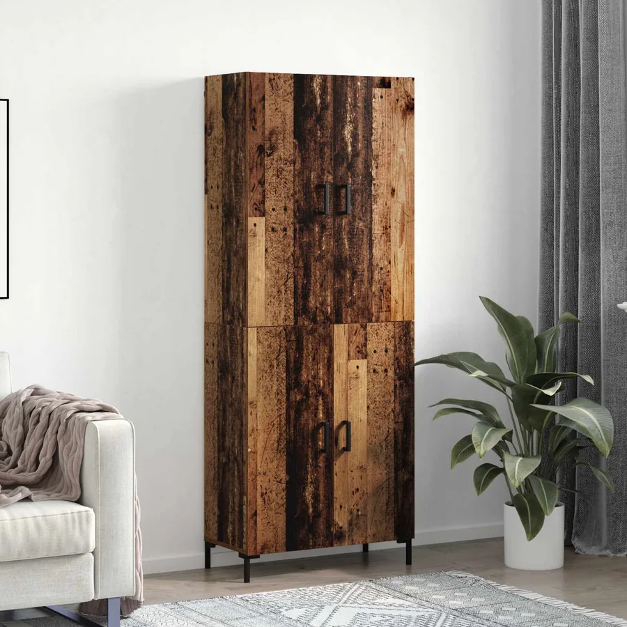 Haut Armoire Bois ancien 69,5 x 34 x 180 cm Bois d'ingénierie