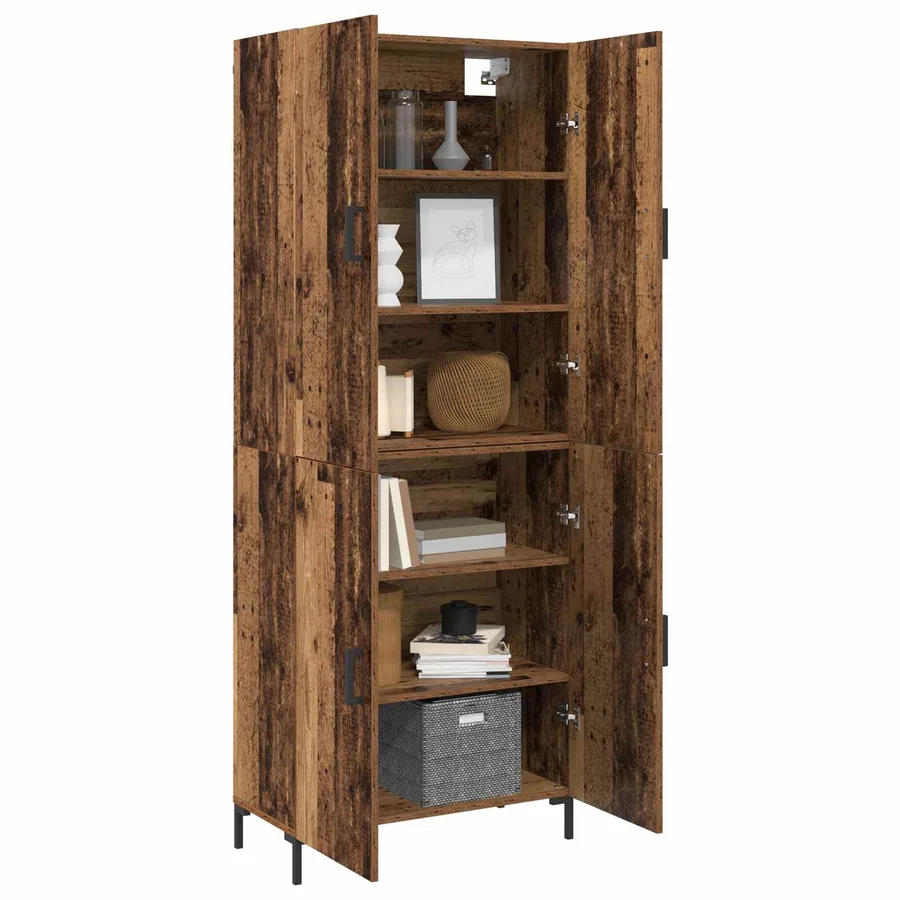 Haut Armoire Bois ancien 69,5 x 34 x 180 cm Bois d'ingénierie - 3