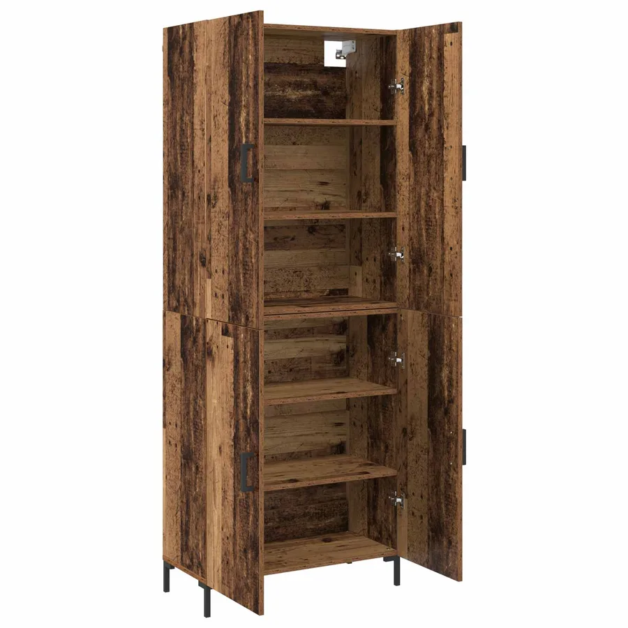 Haut Armoire Bois ancien 69,5 x 34 x 180 cm Bois d'ingénierie - 5