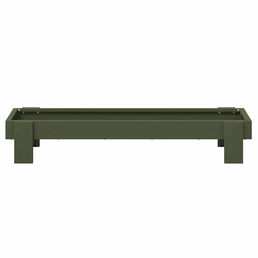 Bac de nourrissage pour poules Vert olive 80 x 28 x 13.5 cm - 5
