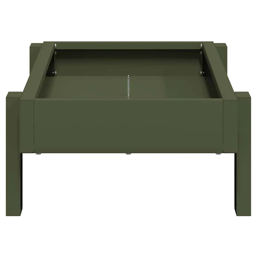 Bac de nourrissage pour poules Vert olive 80 x 28 x 13.5 cm - 6