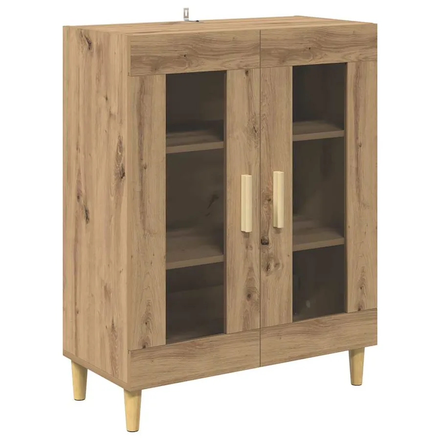 Buffet Chêne artisanal 69,5 x 34 x 90 cm Bois d'ingénierie - 2