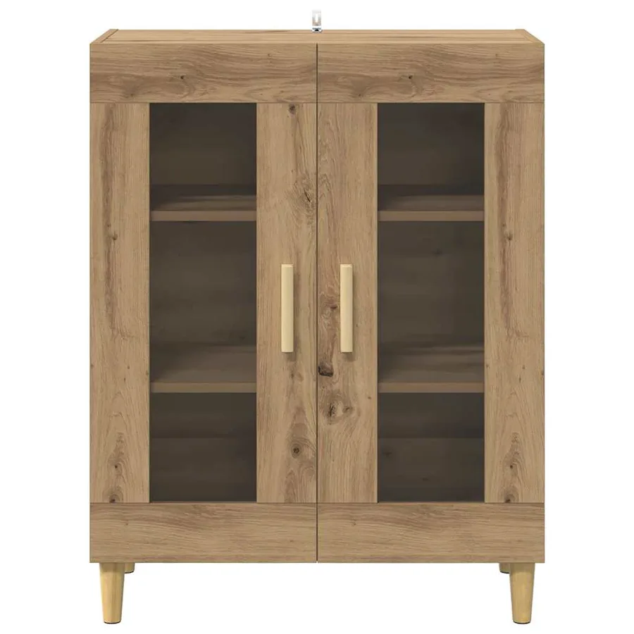 Buffet Chêne artisanal 69,5 x 34 x 90 cm Bois d'ingénierie - 6