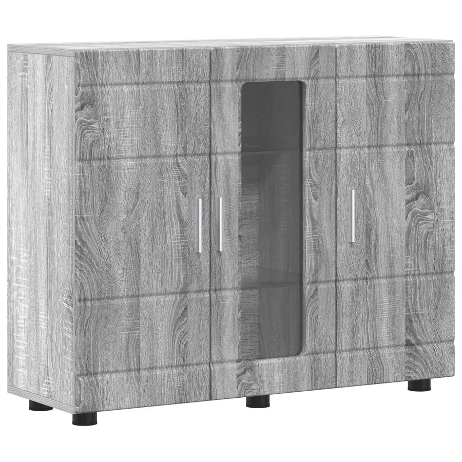 Cabinet en Bois avec stockage Gris Sonoma 88,5 x 30,5 x 73 cm - 2