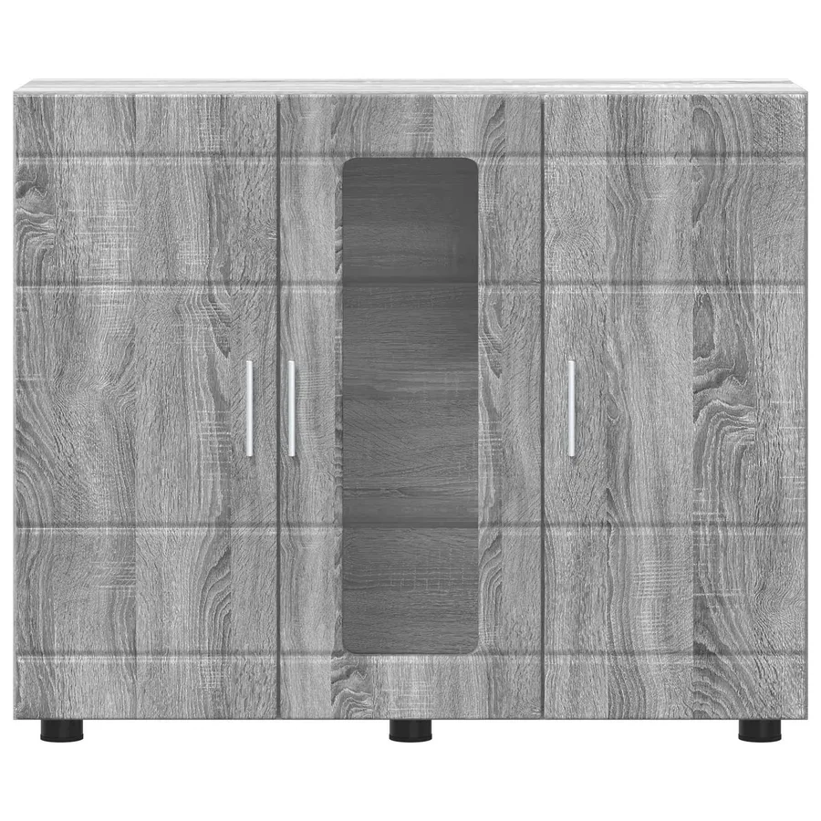 Cabinet en Bois avec stockage Gris Sonoma 88,5 x 30,5 x 73 cm - 6