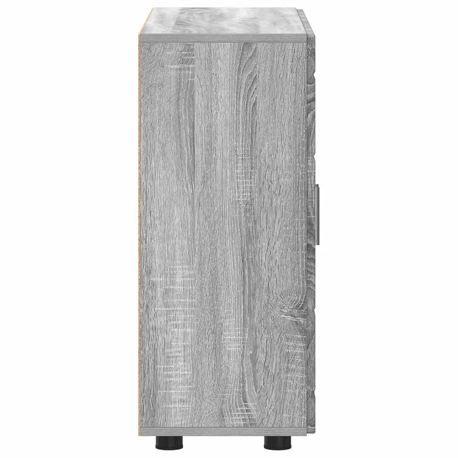 Cabinet en Bois avec stockage Gris Sonoma 88,5 x 30,5 x 73 cm - 7