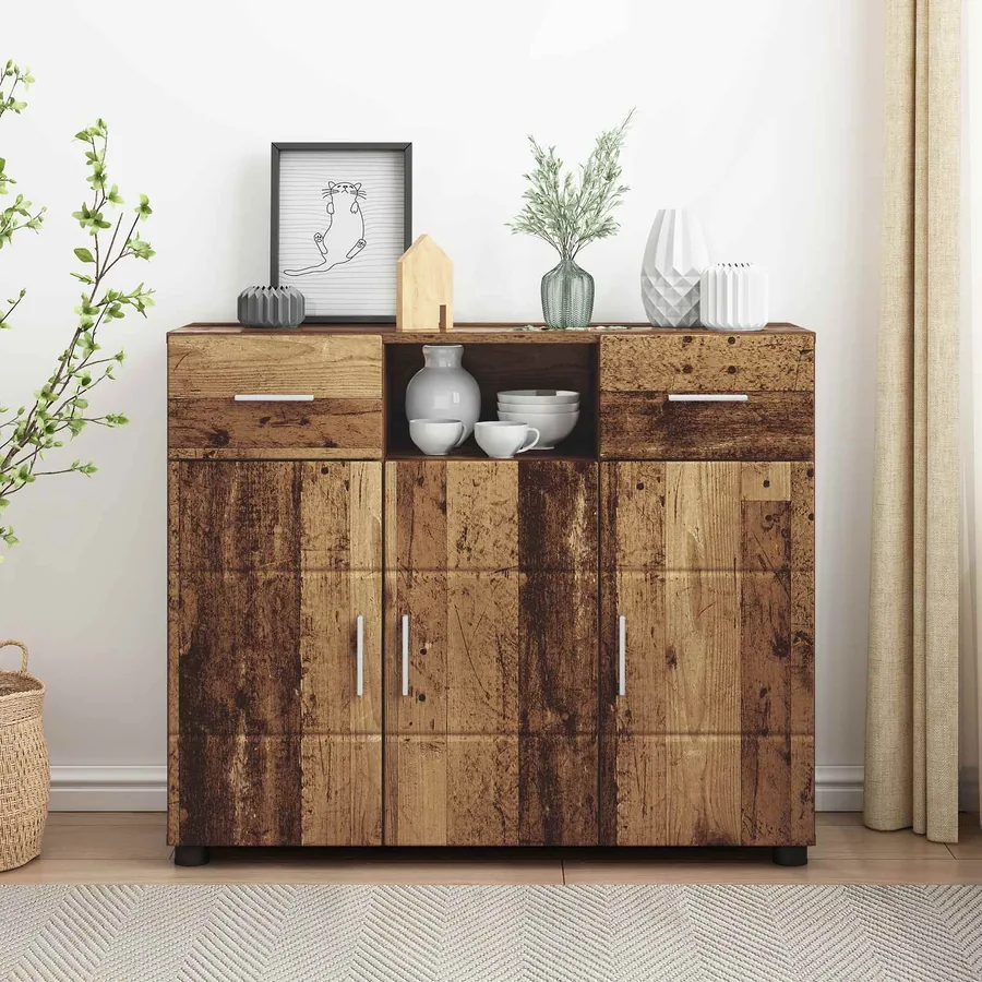 Cabinet en Bois avec tiroir Bois ancien 88,5 x 30,5 x 73 cm