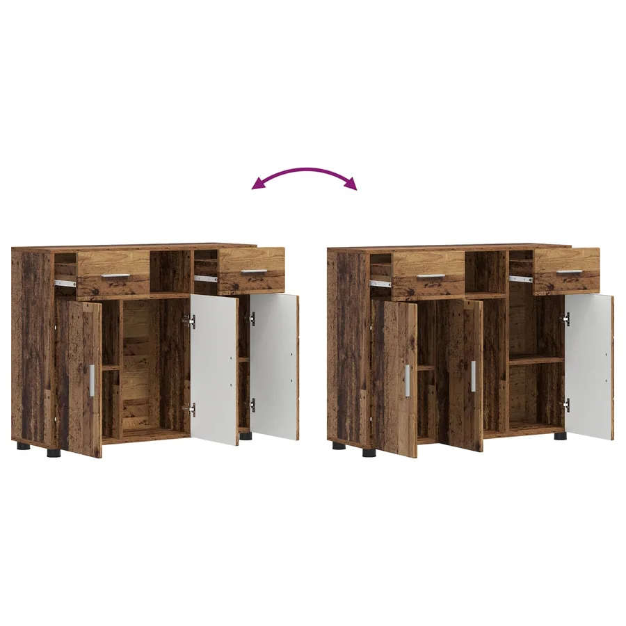 Cabinet en Bois avec tiroir Bois ancien 88,5 x 30,5 x 73 cm - 11