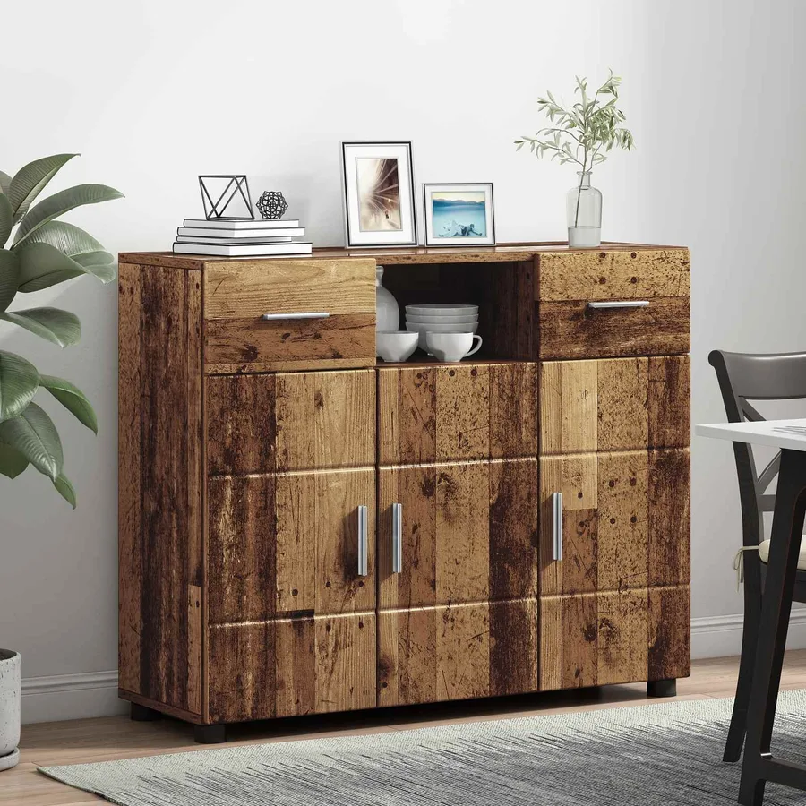 Cabinet en Bois avec tiroir Bois ancien 88,5 x 30,5 x 73 cm - 4