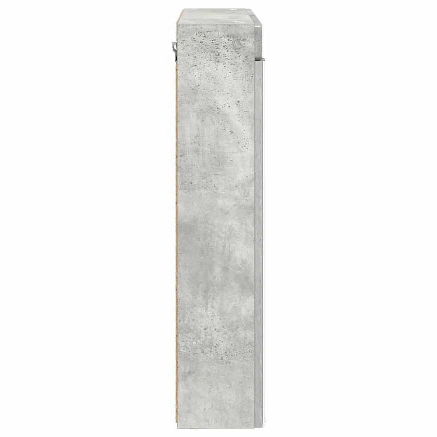 Amoire de salle de bain avec miroir avec porte TULUM Gris béton - 7
