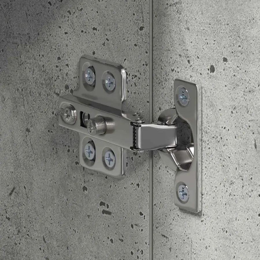 Amoire de salle de bain avec miroir avec porte TULUM Gris béton - 8