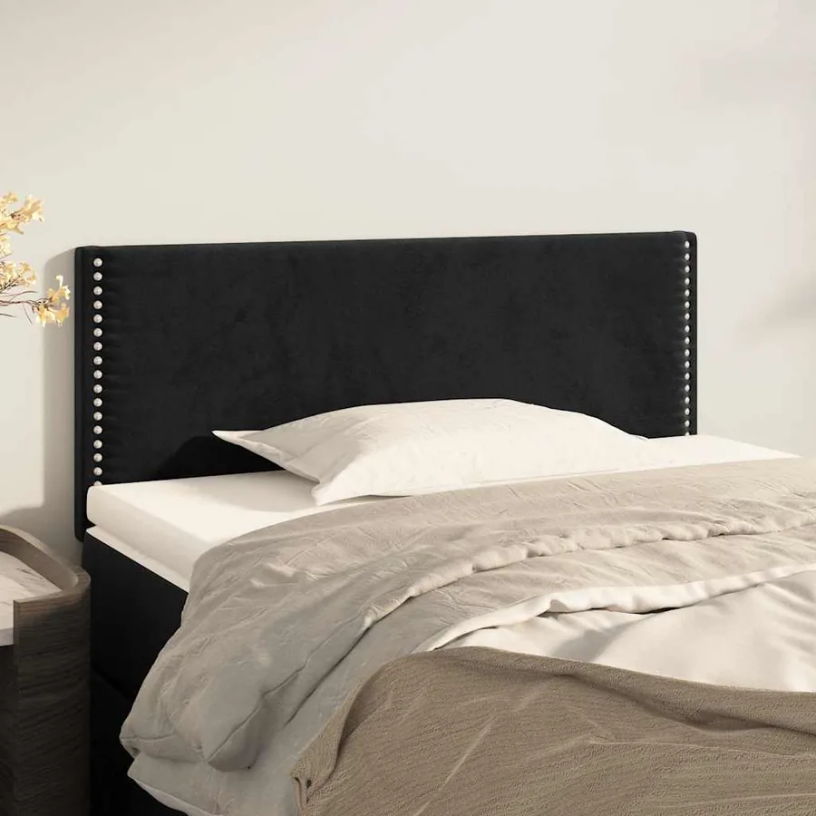 Tête de lit Noir 90x5x78/88 cm Velours