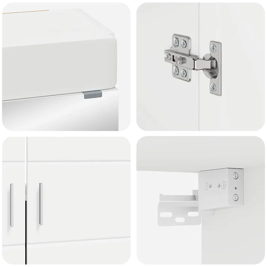 Ensemble de mobilier de salle de bain TULUM 2 pcs Blanc - 9