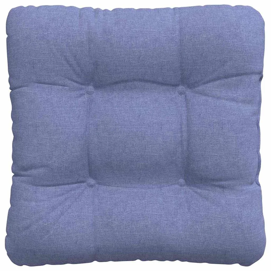 Coussins de siège 4 pcs Bleu denim 40 x 40 x 12 cm tissu - 7