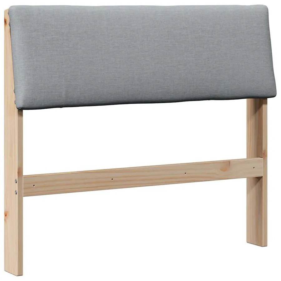 Tête de lit capitonnée Gris clair 100 cm Pin massif - 2