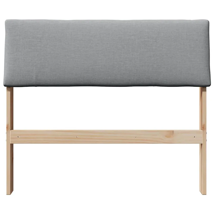 Tête de lit capitonnée Gris clair 100 cm Pin massif - 4