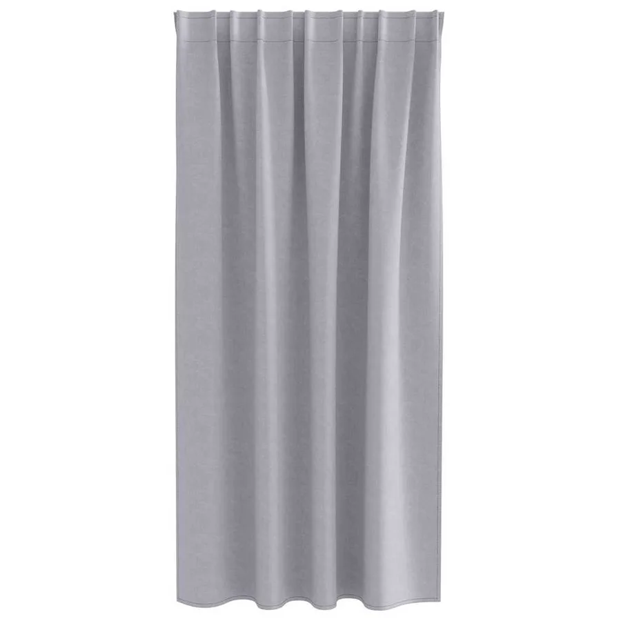 Rideaux occultants avec anneaux 2 pcs Gris métal 175 x 140 cm - 4