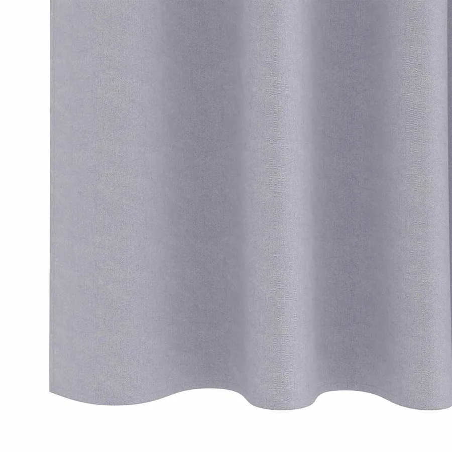 Rideaux occultants avec anneaux 2 pcs Gris métal 175 x 140 cm - 6