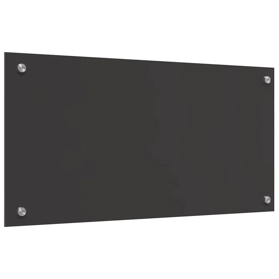 Crédence de cuisine 2 pcs Gris foncé 80 x 40 cm verre trempé - 6