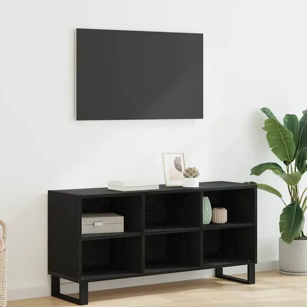 Meuble TV Chêne noir 103,5 x 30 x 50 cm Bois d'ingénierie
