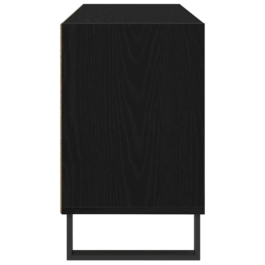 Meuble TV Chêne noir 103,5 x 30 x 50 cm Bois d'ingénierie - 5