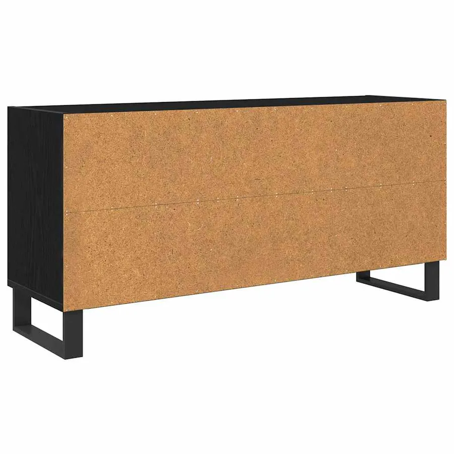 Meuble TV Chêne noir 103,5 x 30 x 50 cm Bois d'ingénierie - 6