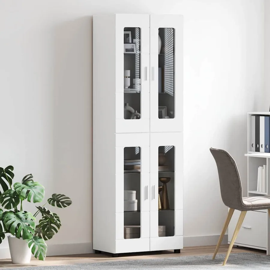 Haut Armoire FLORIN Blanc 60 x 35 x 182 cm Bois d'ingénierie - 4