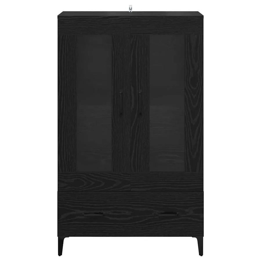 Haut Armoire avec tiroir Chêne noir 70 x 31 x 115 cm - 6