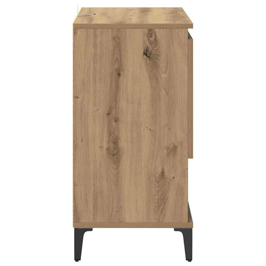 Buffets 3 pcs Chêne artisanal 60 x 35 x 70 cm Bois d'ingénierie - 6