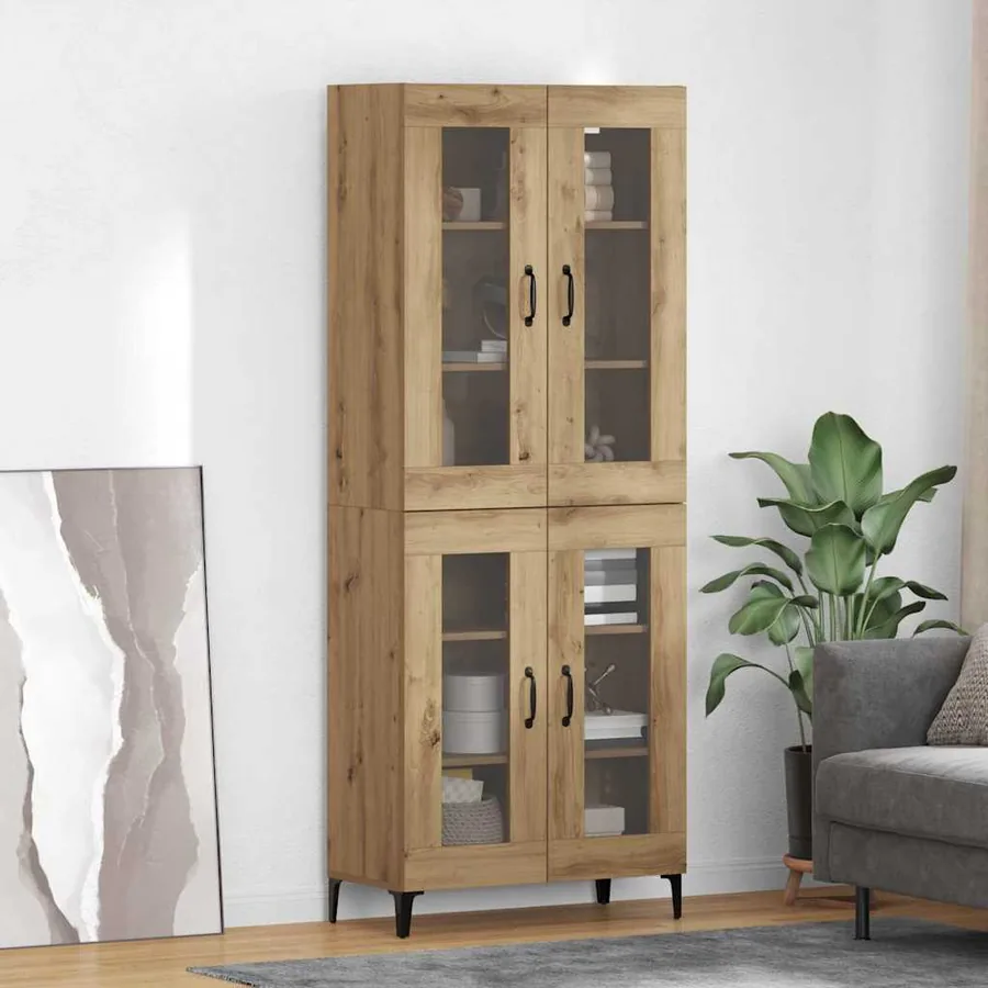 Haut Armoire Chêne artisanal 69,5 x 34 x 180 cm