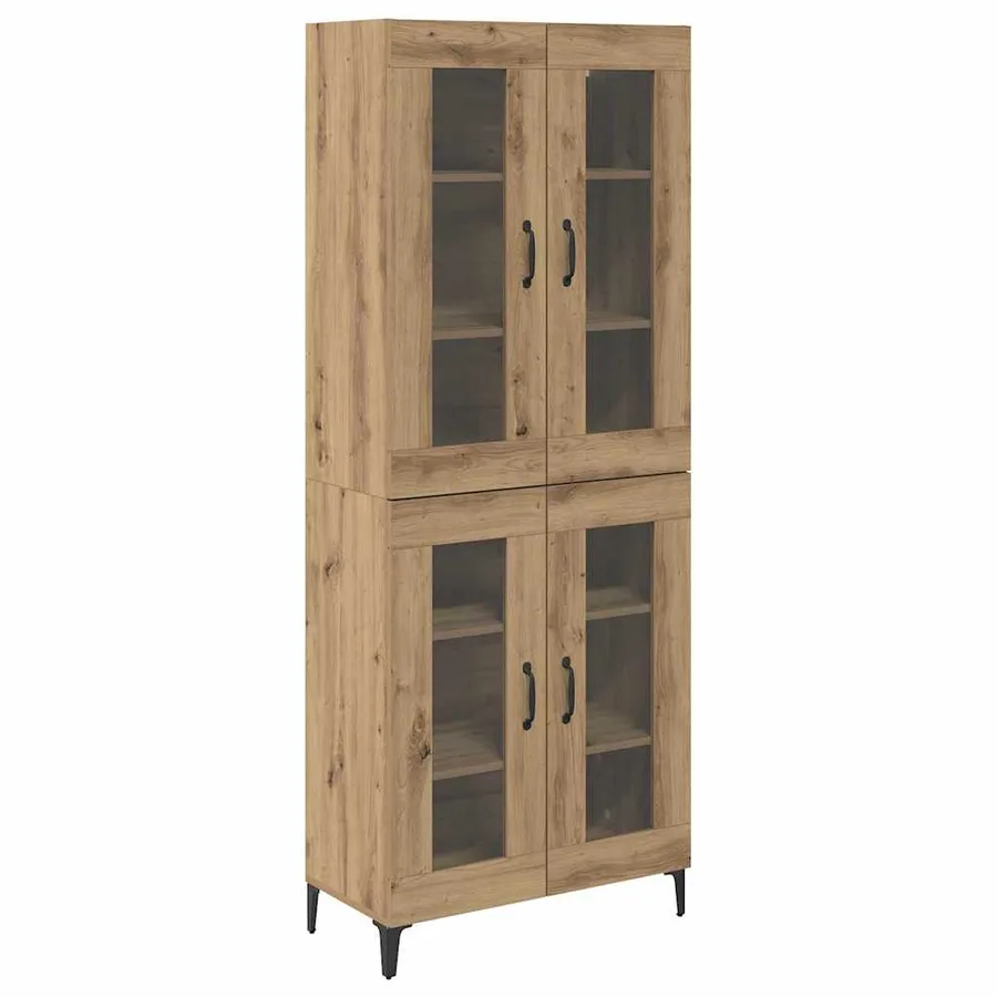 Haut Armoire Chêne artisanal 69,5 x 34 x 180 cm - 2