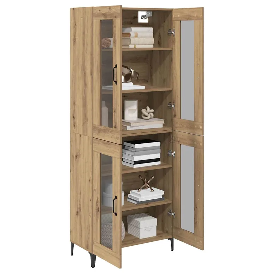 Haut Armoire Chêne artisanal 69,5 x 34 x 180 cm - 3